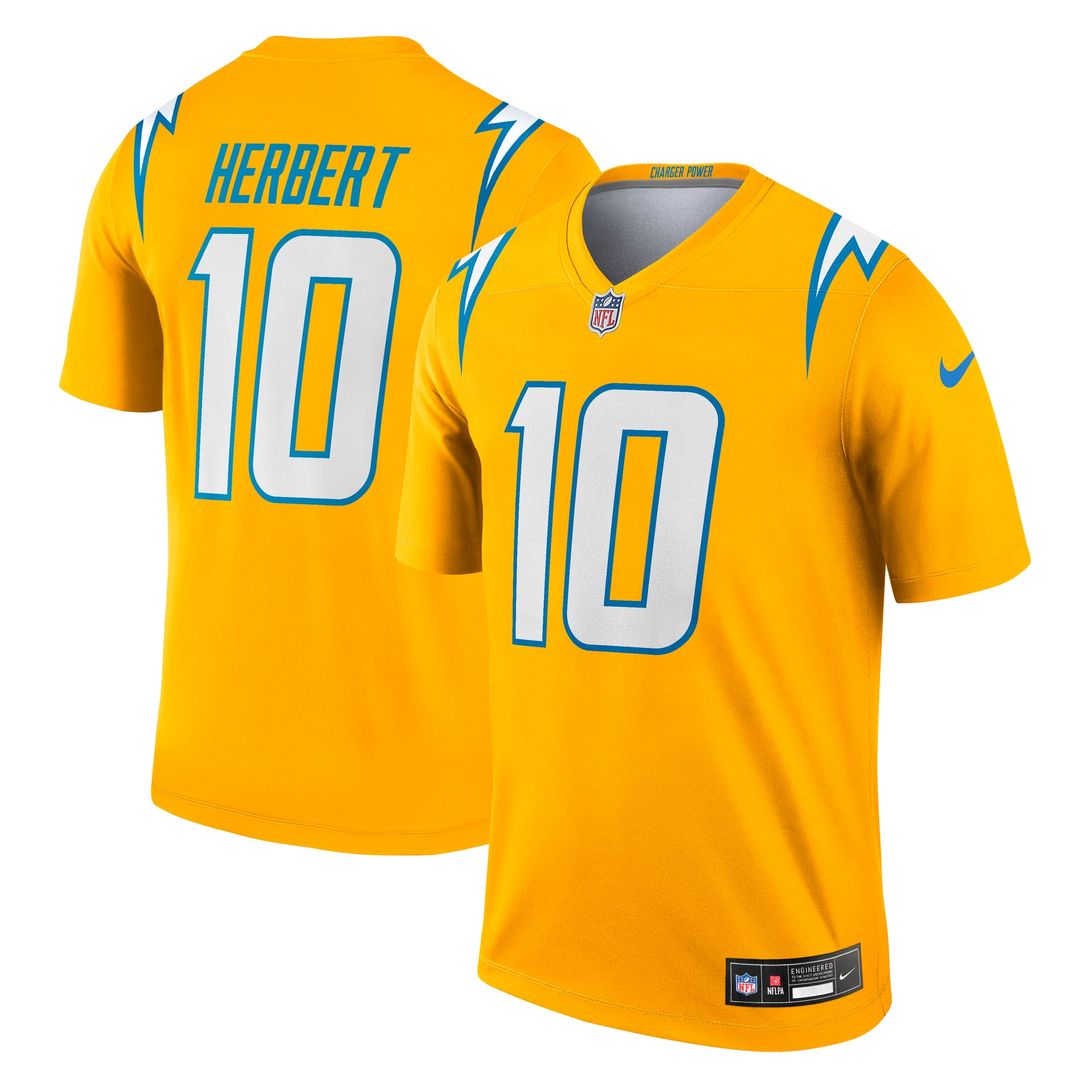 Men's Los Angeles Chargers Justin Herbert Nike Gold product image 1