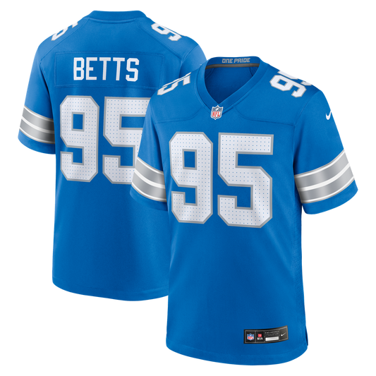 Men's Detroit Lions Mathieu Betts Nike Blue Game Jersey product image 1
