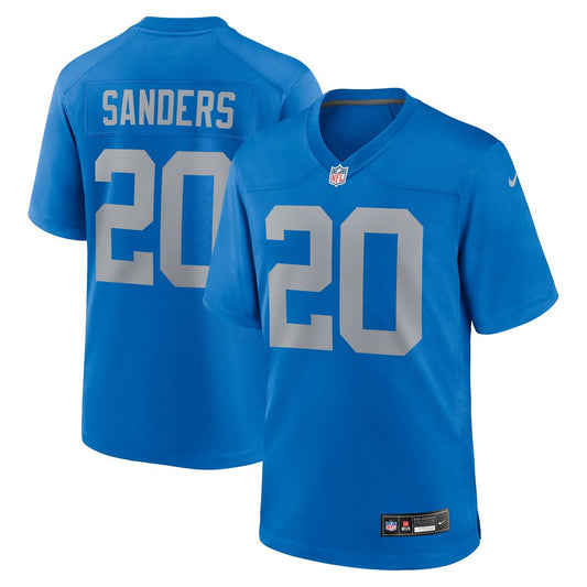 Men's Detroit Lions Barry Sanders Nike Blue Alternate Game product image 1