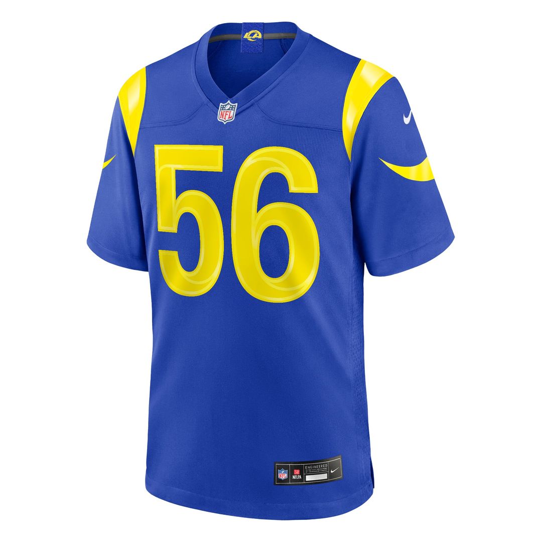 Men's Los Angeles Rams Shaun Dolac Nike Royal Team Game product image 2