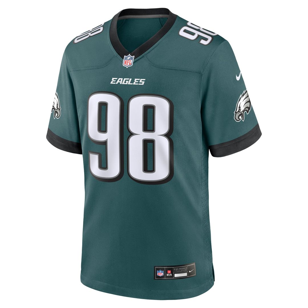 Men's Philadelphia Eagles Jalen Carter Nike Midnight Green product image 2