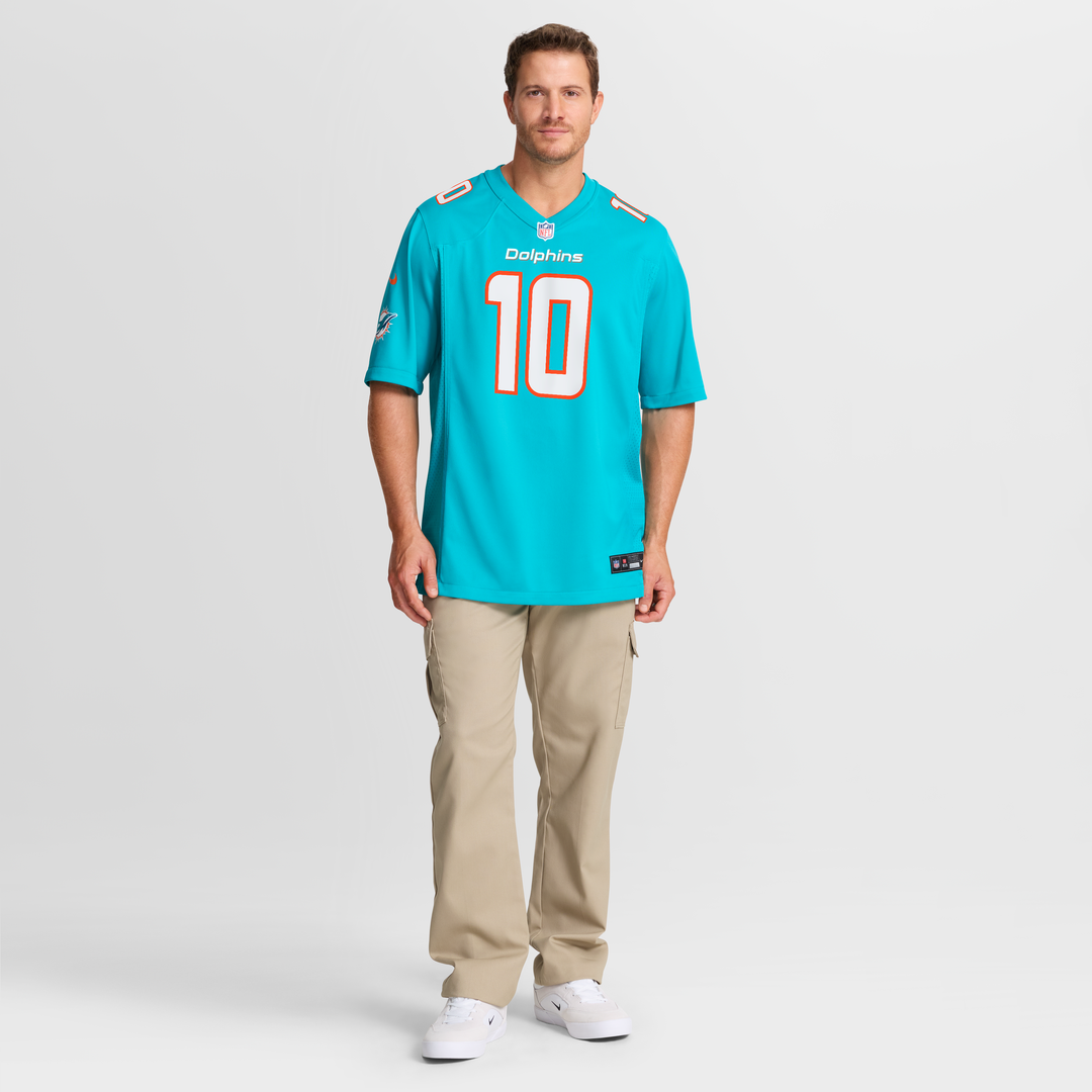 Men's Miami Dolphins Jacob Rodriguez Nike Aqua Game Jersey product image 2