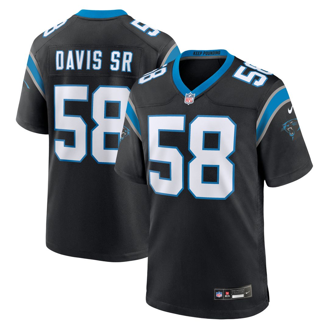 Men's Carolina Panthers Thomas Davis Sr. Nike Black Team product image 1