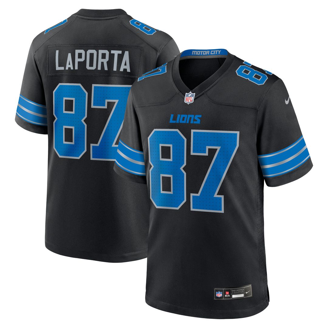 Men's Detroit Lions Sam LaPorta Nike White Game Jersey product image 14
