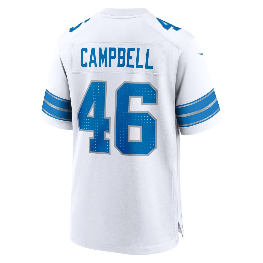 Men's Detroit Lions Jack Campbell Nike White Game Jersey product image 3