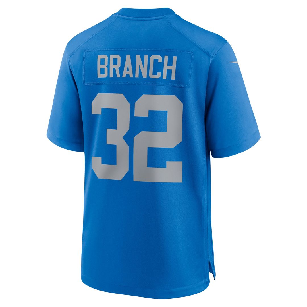 Men's Detroit Lions Brian Branch Nike Blue Alternate Game product image 3