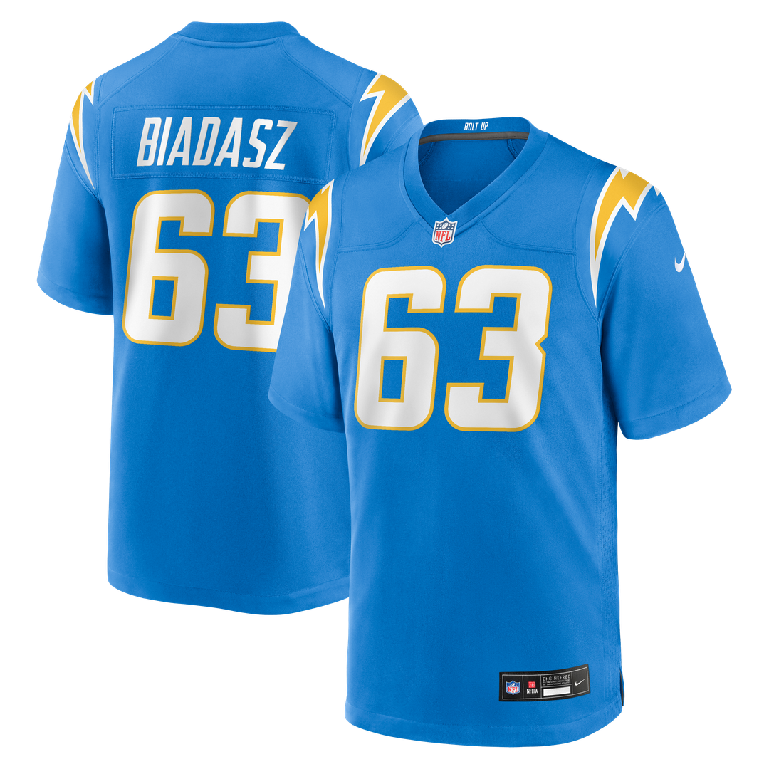 Men's Los Angeles Chargers Tyler Biadasz Nike Powder Blue product image 1