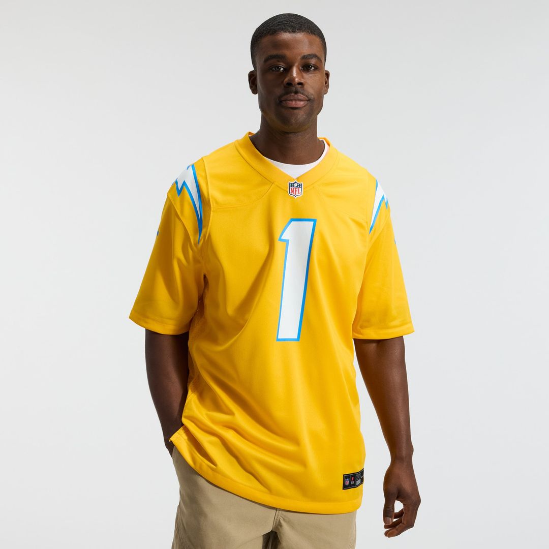 Men's Los Angeles Chargers Quentin Johnston Nike Gold product image 14