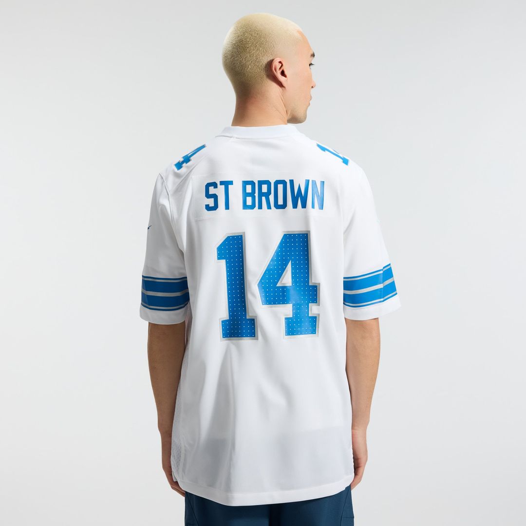 Men's Detroit Lions Amon-Ra St. Brown Nike Blue Game Jersey product image 29