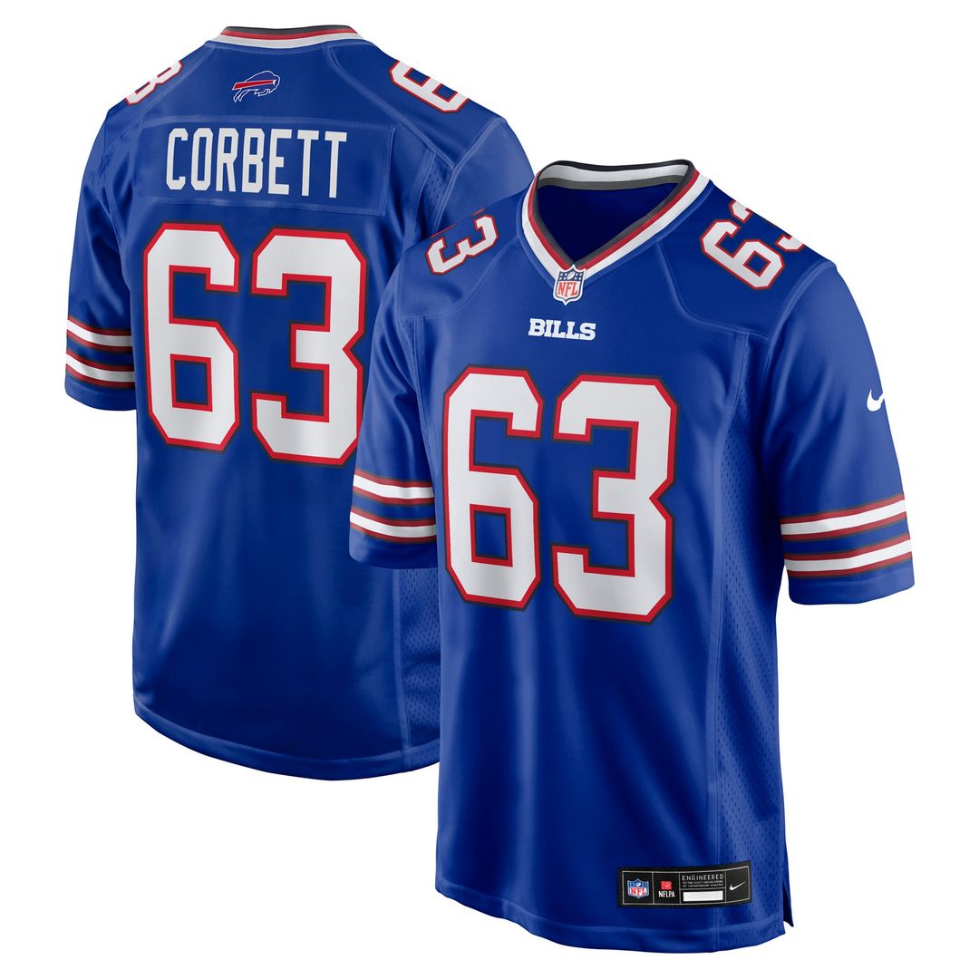 Men's Buffalo Bills Austin Corbett Nike Royal Team Game product image 1