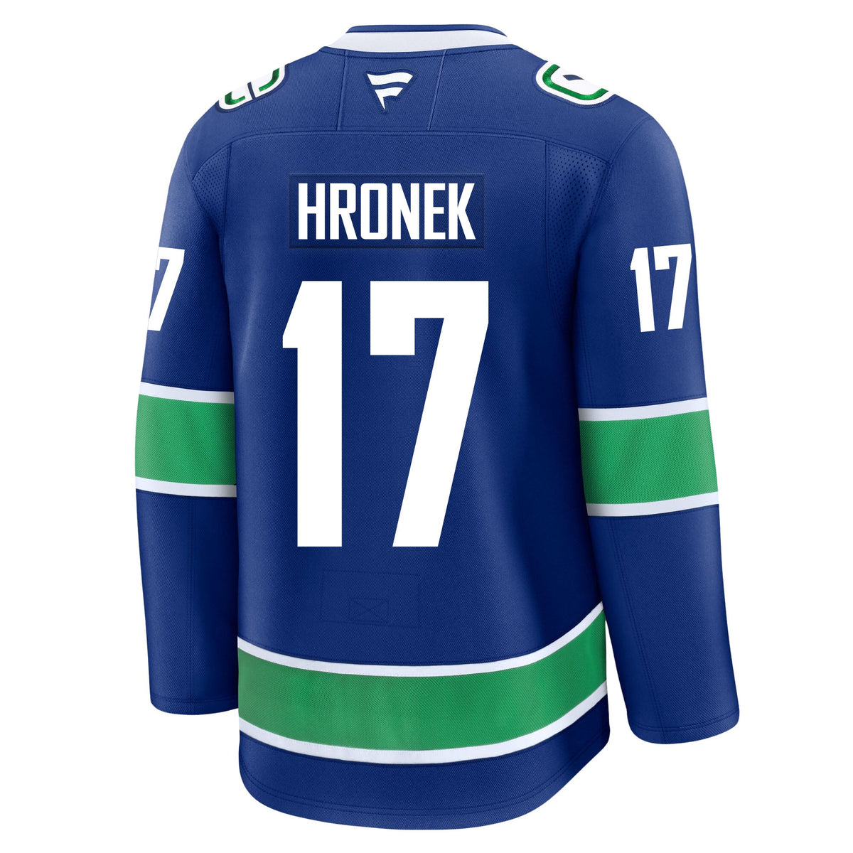 Filip Hronek Vancouver Canucks Fanatics Premium Home Jersey product image 1, provided for visual reference and product