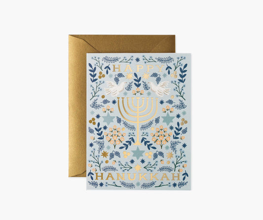 Hanukkah Menorah Hanukkah Card - Single Card