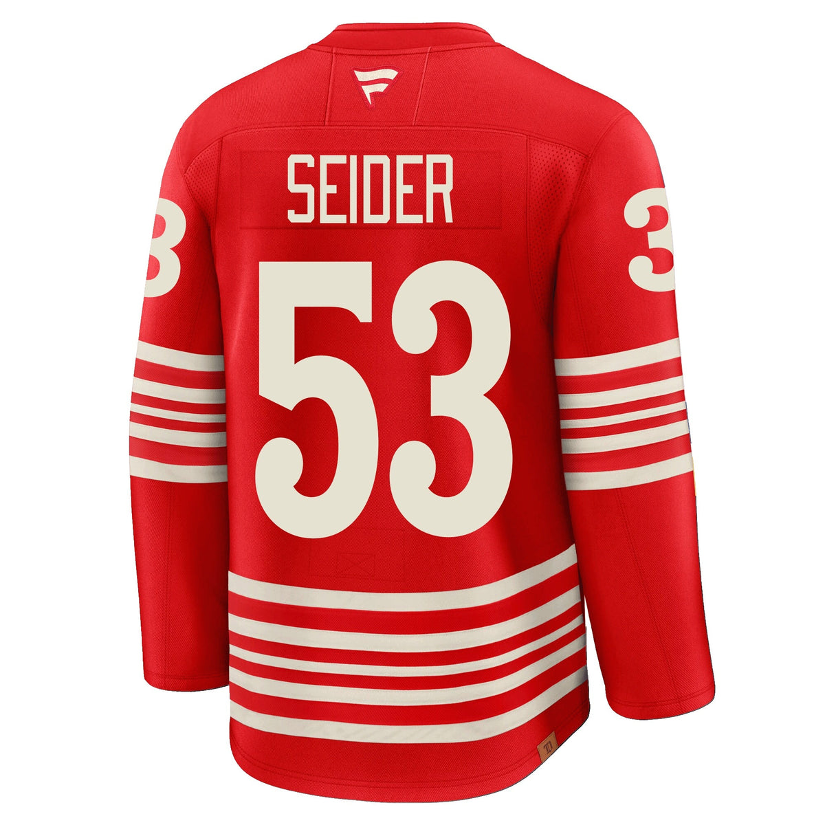 Moritz Seider Detroit Red Wings Fanatics Centennial Premium Jersey product image 1, provided for visual reference and