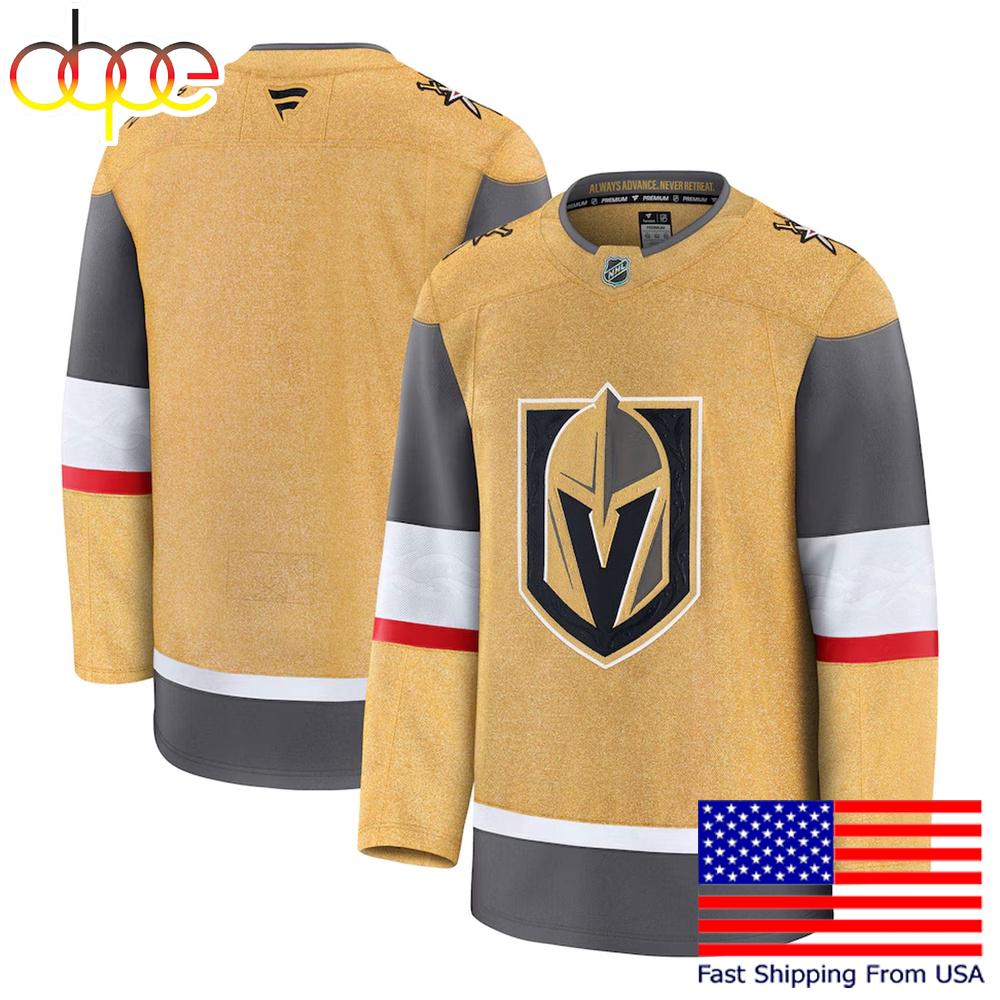 NHL Vegas Golden Knights Gold Limited Hockey Jersey, Vegas Golden Knights Jersey product image 1, provided for visual