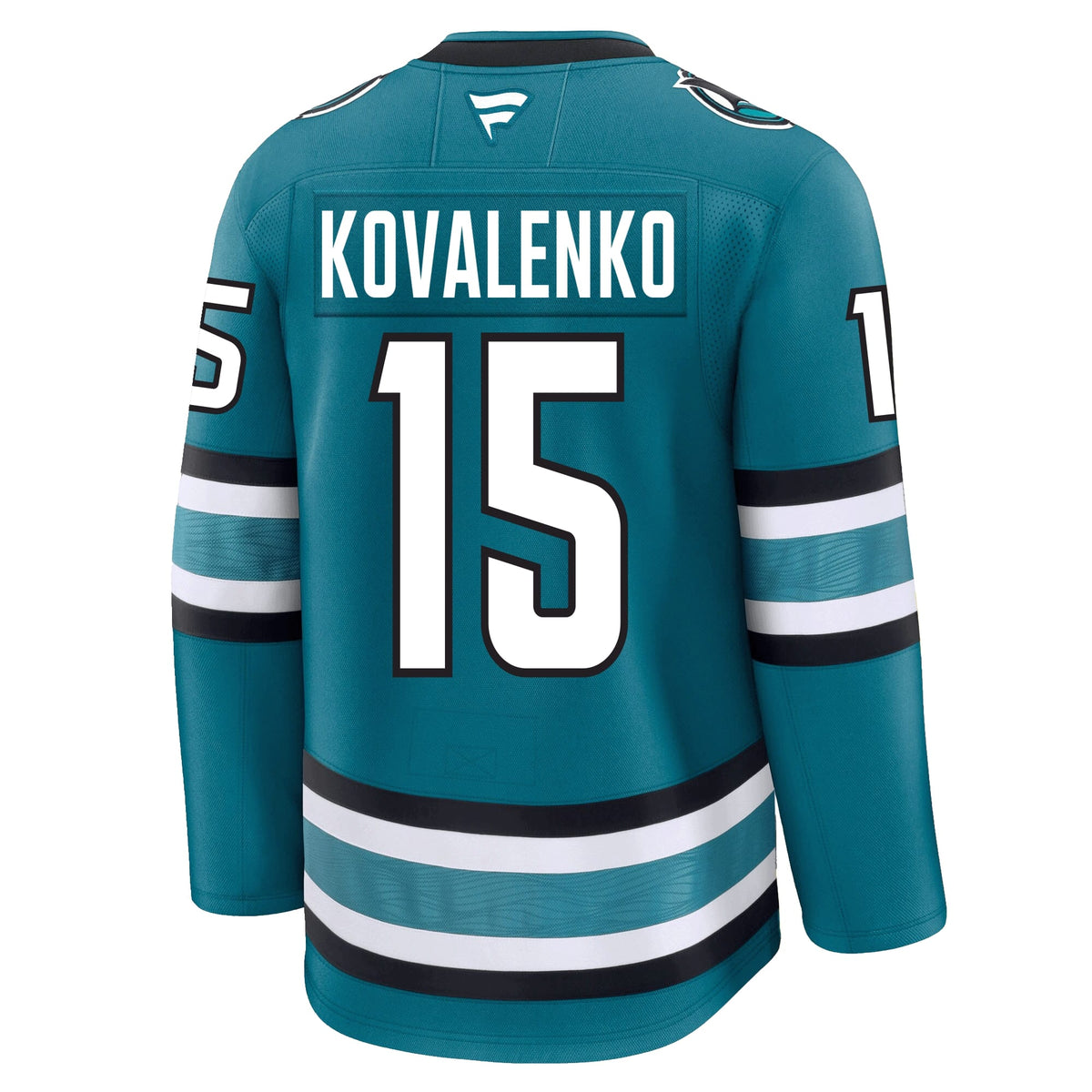 Nikolai Kovalenko San Jose Sharks Fanatics Premium Home Jersey product image 1, provided for visual reference and product