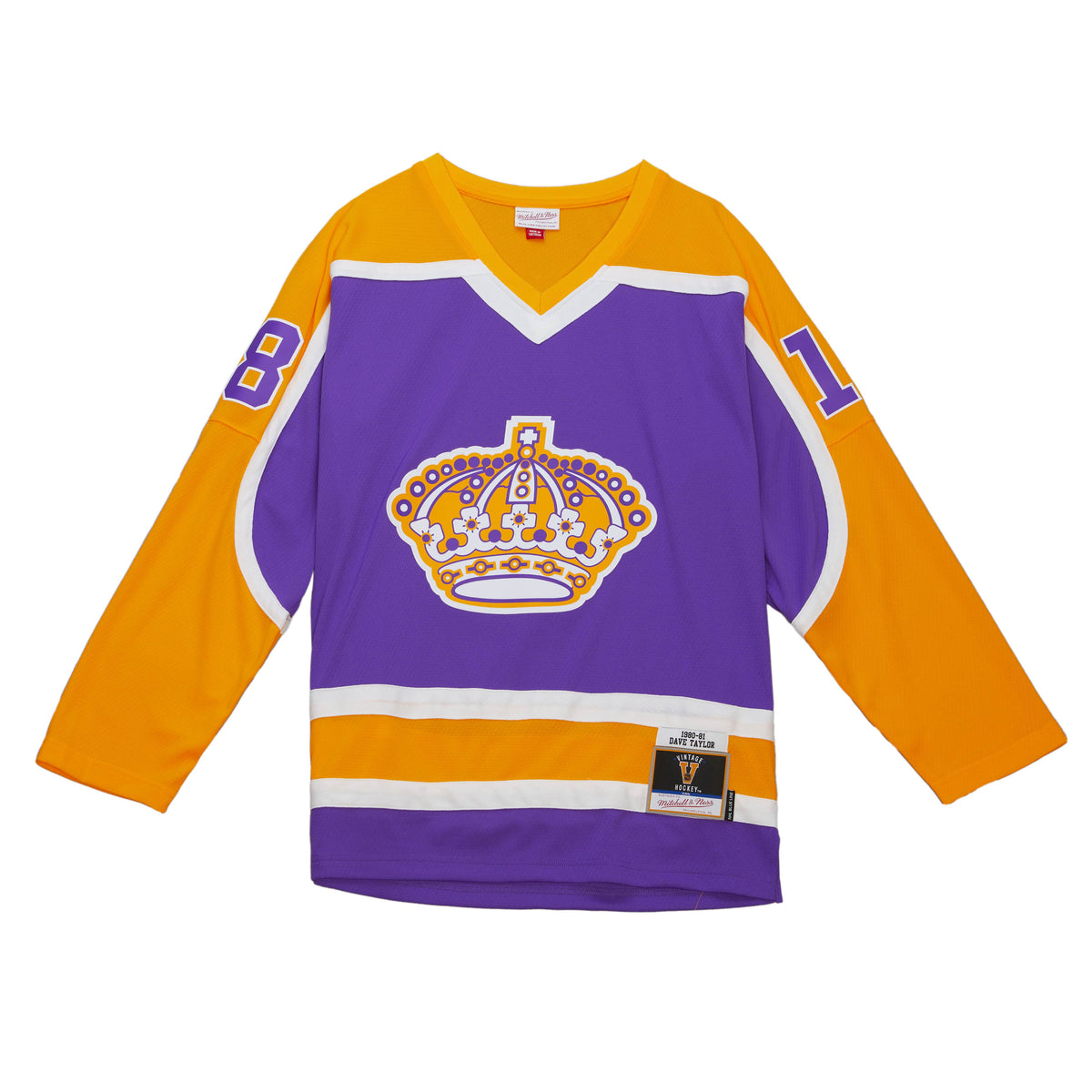 Kings NHL 1980 Dave Taylor Crown Jersey product image 1, provided for visual reference and product detail review