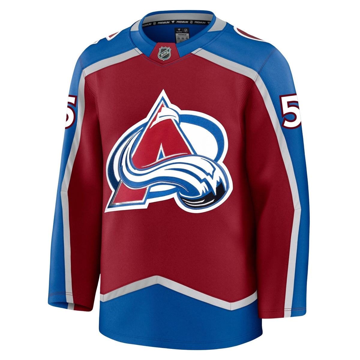 Ryan Lindgren Colorado Avalanche Fanatics Premium Home Jersey product image 2, provided for visual reference and product