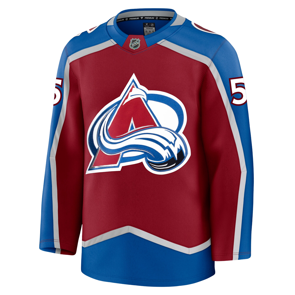 Ryan Lindgren Colorado Avalanche Fanatics Premium Home Jersey product image 4, provided for visual reference and product