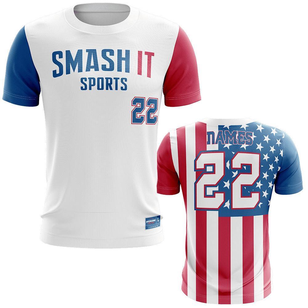 Smash It Sports Patriot Short Sleeve Shirt (Customized Buy-In) product image 1, provided for visual reference and product
