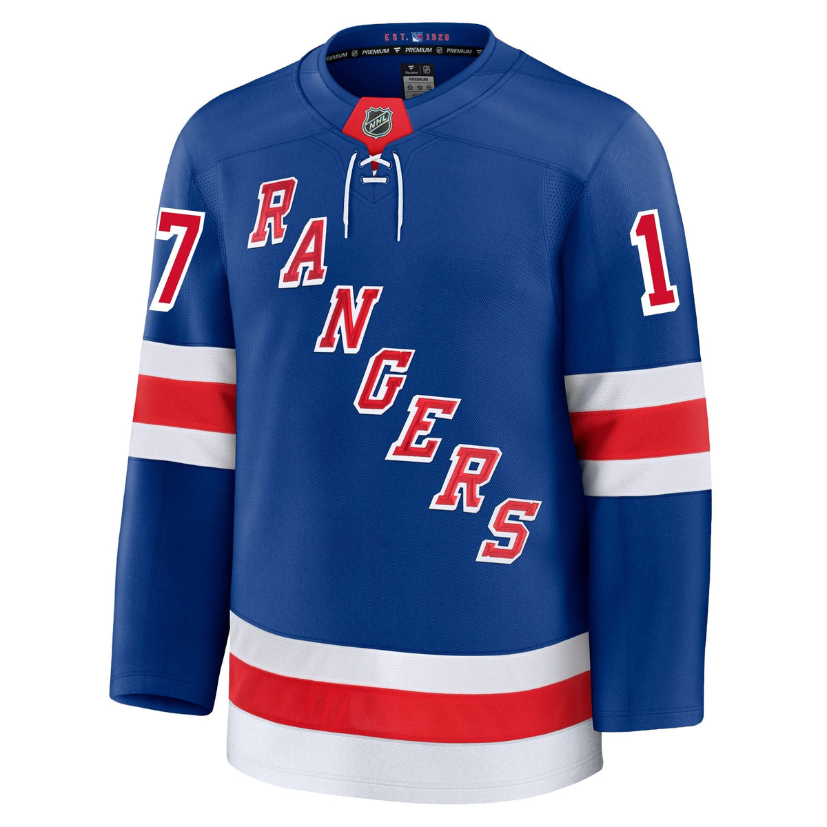 Will Borgen New York Rangers Fanatics Premium Home Jersey product image 2, provided for visual reference and product detail
