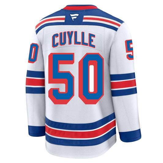 Will Cuylle New York Rangers Fanatics Premium Away Jersey product image 1, provided for visual reference and product detail
