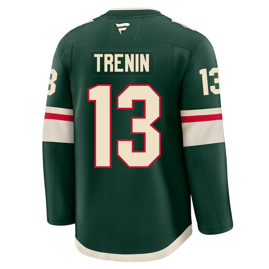 Yakov Trenin Minnesota Wild Fanatics Premium Home Jersey product image 1, provided for visual reference and product detail