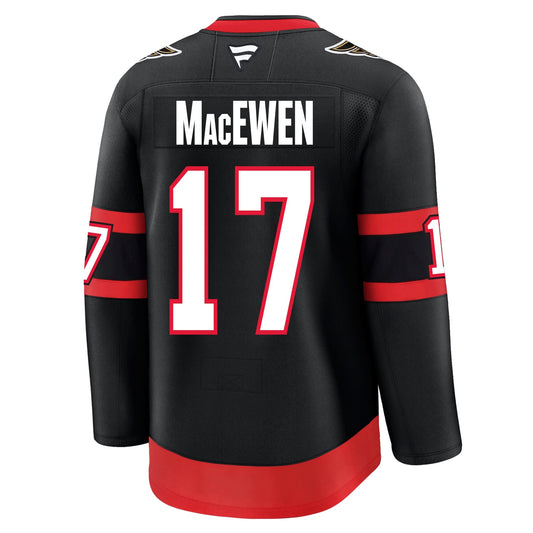Zack Macewen Ottawa Senators Fanatics Premium Home Jersey product image 1, provided for visual reference and product detail